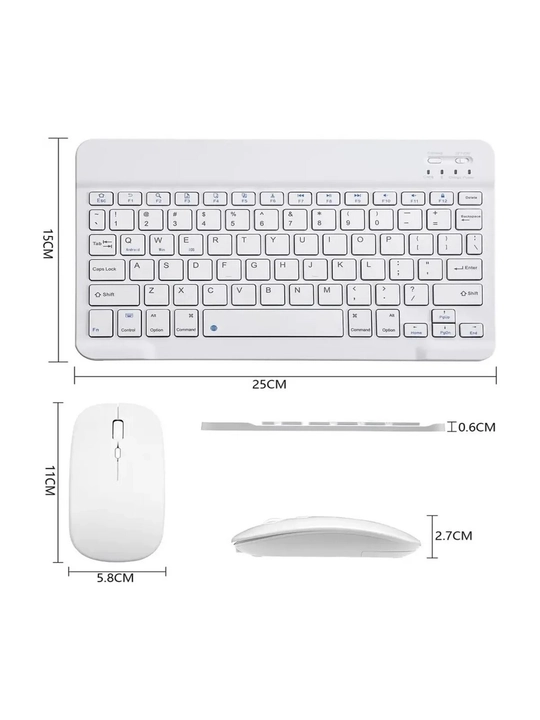 Ultra-yupqa simsiz Bluetooth klaviatura va sichqoncha to'plami Mouse Keyboard
