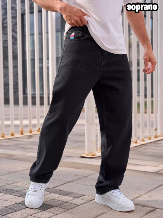 Keng baggi jinsi shimlar Polar Big Boy, erkaklar, ayollar va o‘smirlar uchun, S-XL