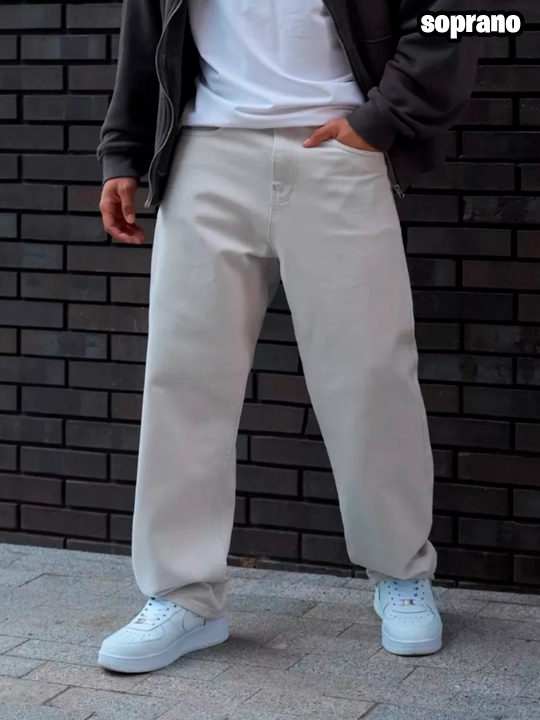 Keng baggi jinsi shimlar Polar Big Boy, erkaklar, ayollar va o‘smirlar uchun, S-XL