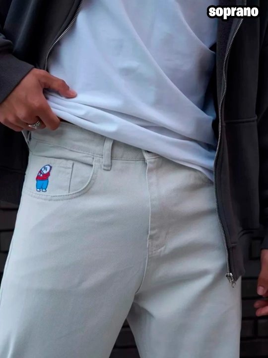 Keng baggi jinsi shimlar Polar Big Boy, erkaklar, ayollar va o‘smirlar uchun, S-XL