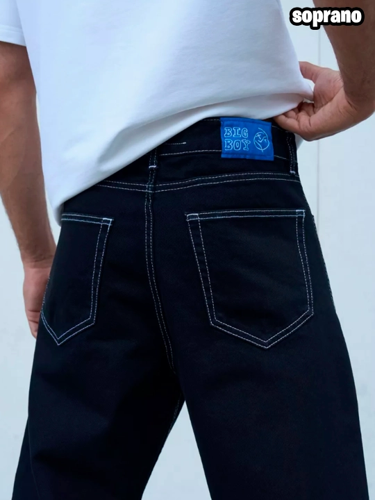 Keng baggi jinsi shimlar Polar Big Boy, erkaklar, ayollar va o‘smirlar uchun, S-XL