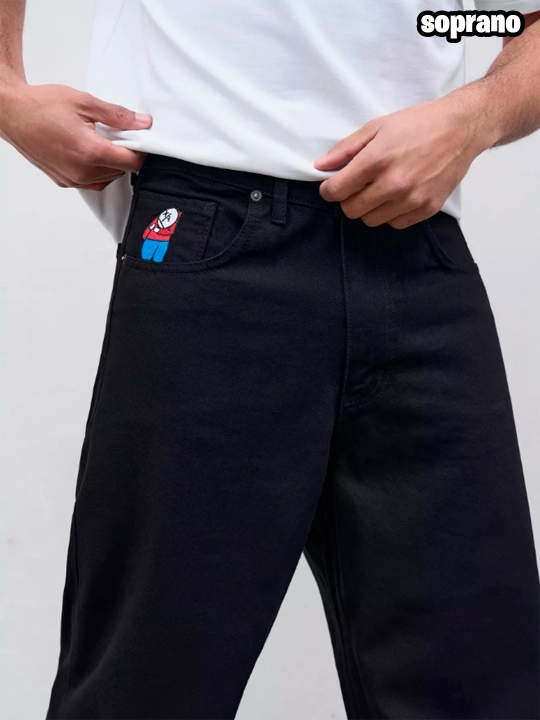 Keng baggi jinsi shimlar Polar Big Boy, erkaklar, ayollar va o‘smirlar uchun, S-XL