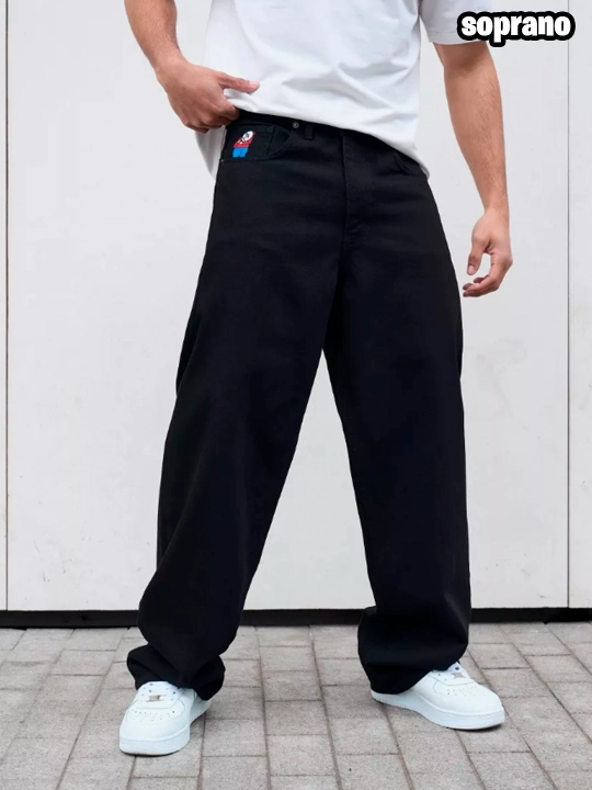 Keng baggi jinsi shimlar Polar Big Boy, erkaklar, ayollar va o‘smirlar uchun, S-XL