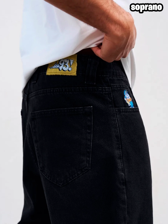 Keng baggi jinsi shimlar Polar 93 Denim, erkaklar, ayollar va o‘smirlar uchun, S–XL Polar