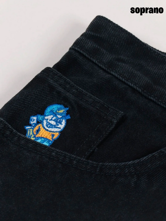 Keng baggi jinsi shimlar Polar 93 Denim, erkaklar, ayollar va o‘smirlar uchun, S–XL Polar