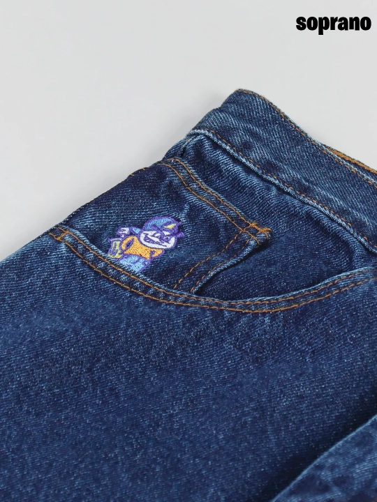 Keng baggi jinsi shimlar Polar 93 Denim, erkaklar, ayollar va o‘smirlar uchun, S–XL Polar