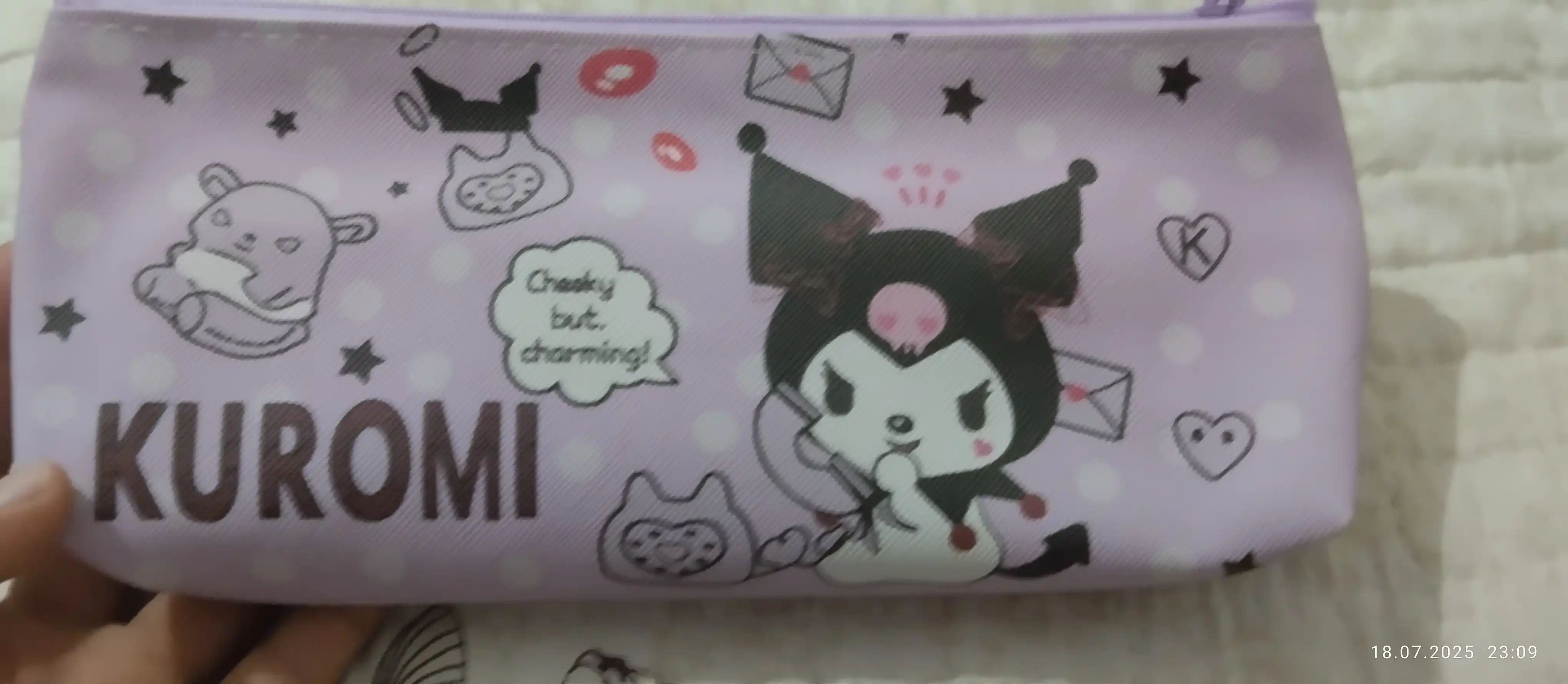 Qalam qutisi kosmetik sumkasi, Kuromi My Melody, maktab uchun, anime