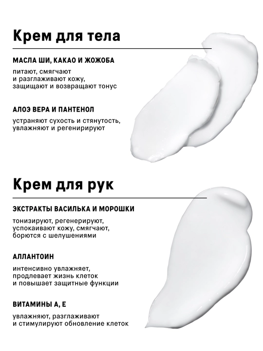 Virgin qo‘l kremi, tana parvarishi uchun to‘plam qo‘l kremi