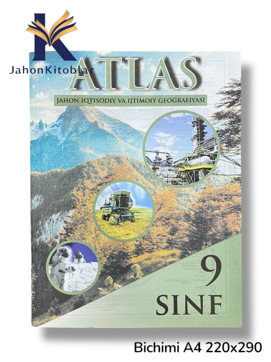 Geografiya atlasi va kontur xarita to’plami 5, 7, 8, 9, 10 sinflar uchun 