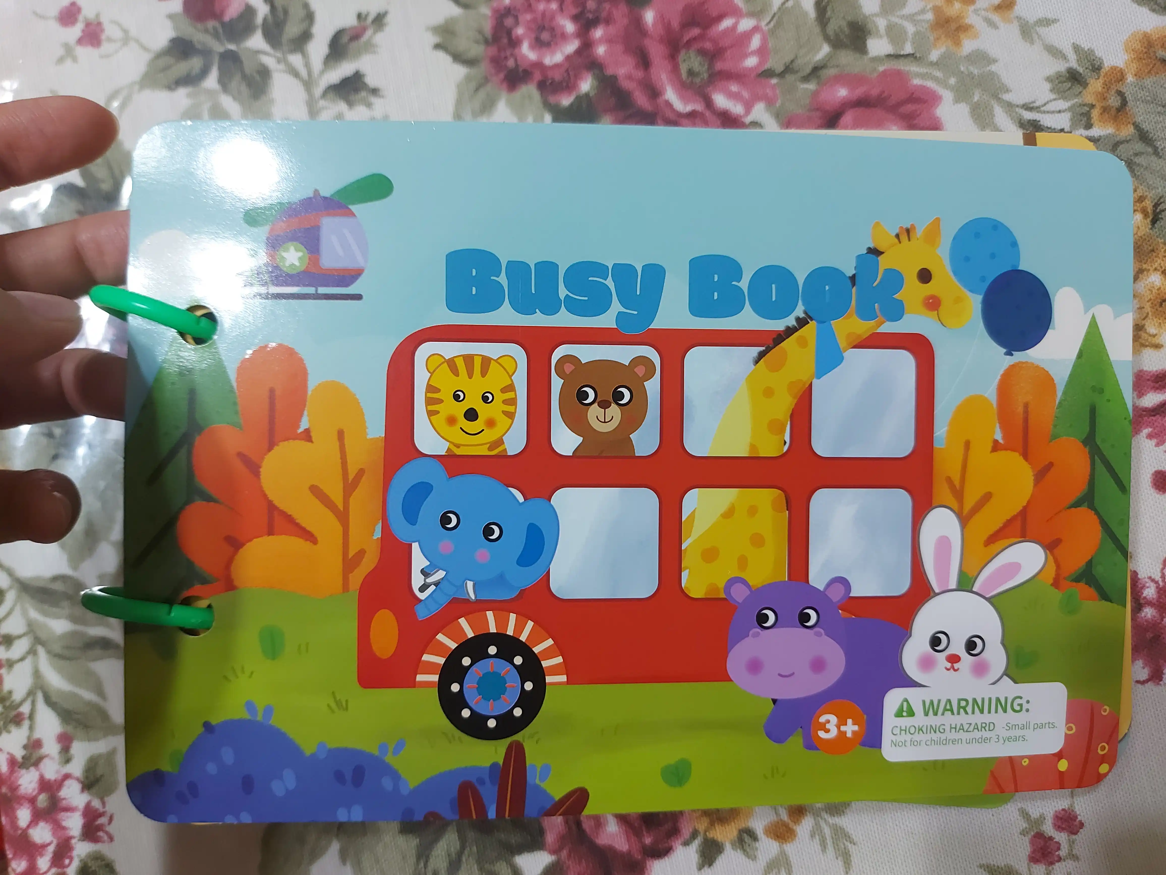 Развивающая книга Busybook, Монтессори на липучках