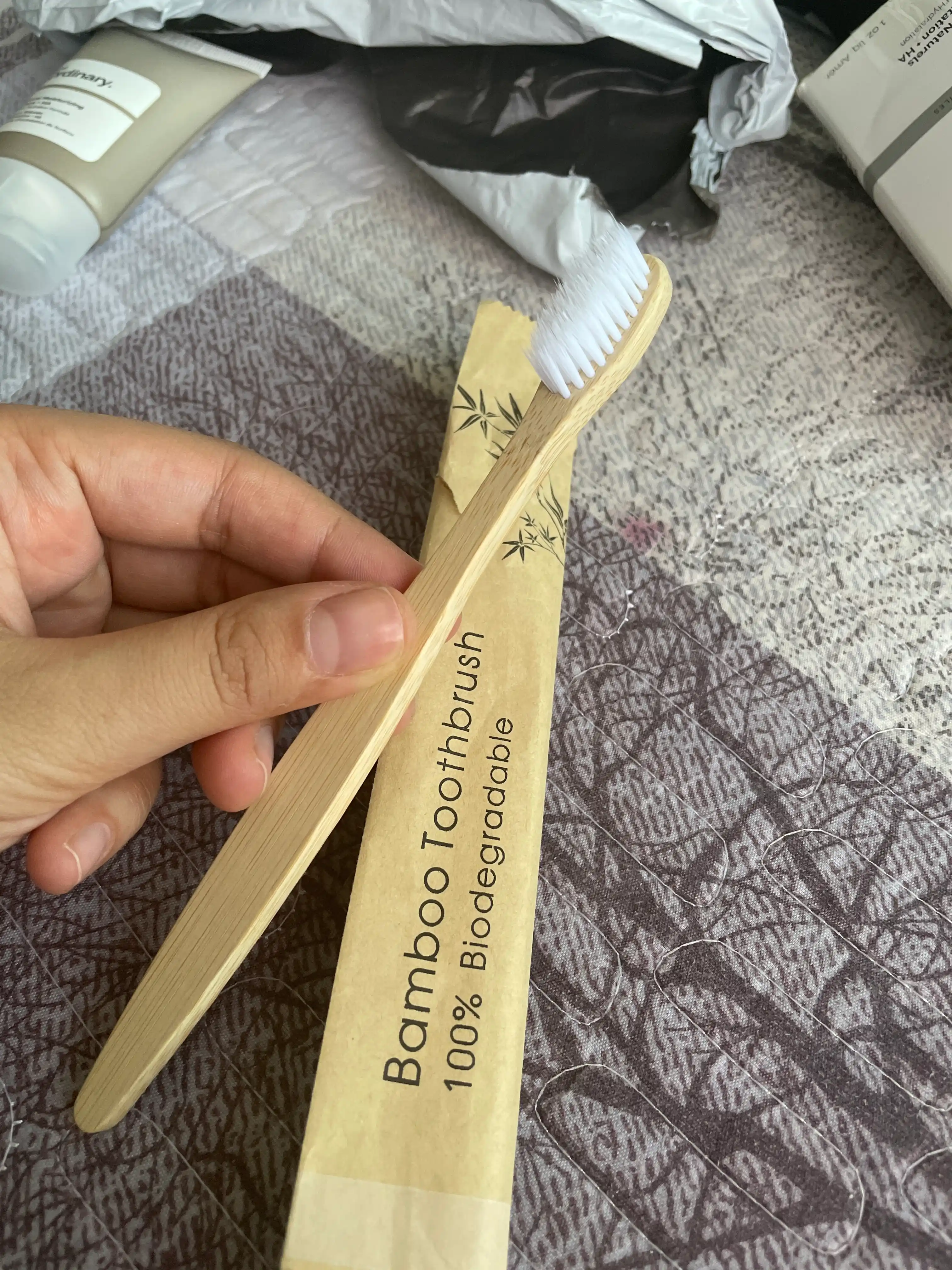 Bambuk tish cho'tkasi, ekologik toza, ultra yumshoq