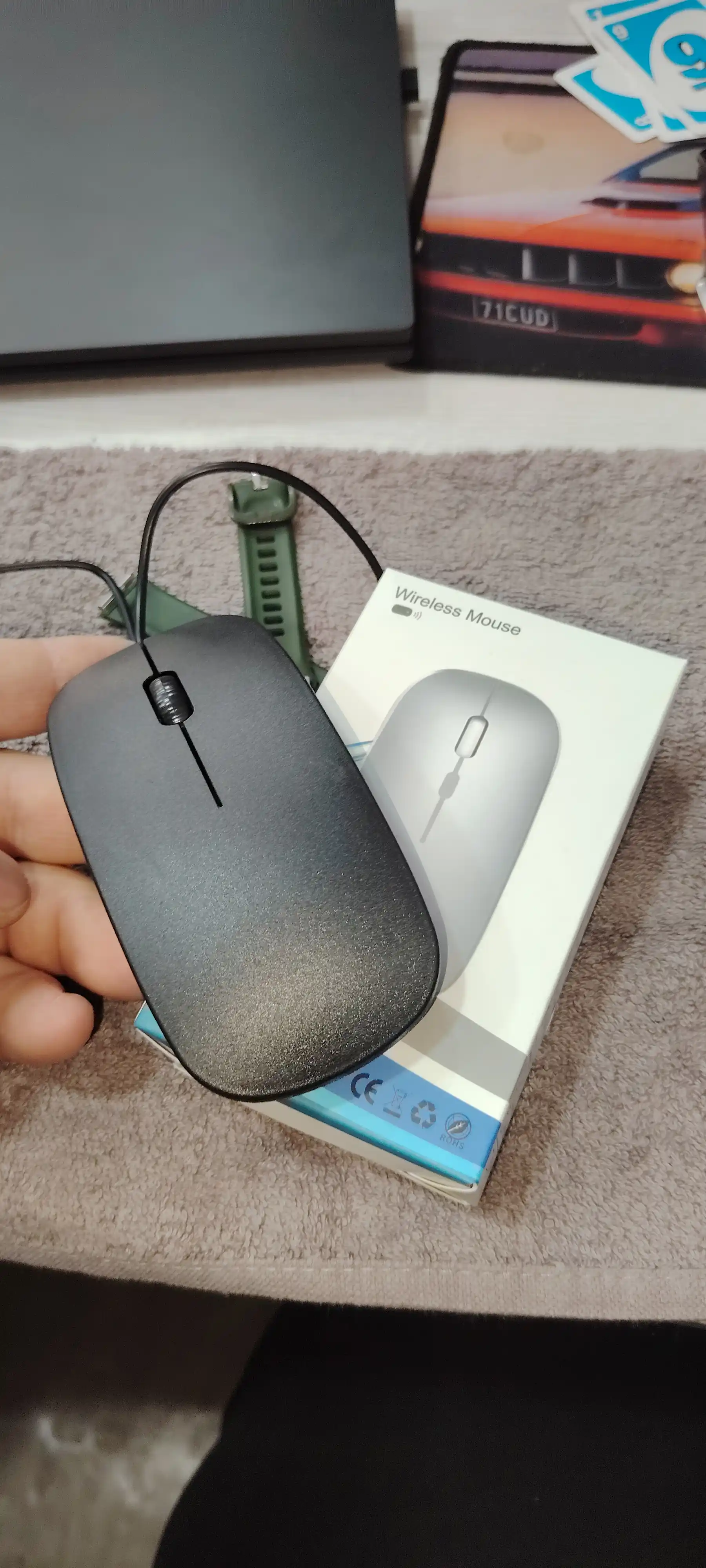 Проводная USB мышка для компьютера и ноутбука, черная, удобная, офисная, эргономичная