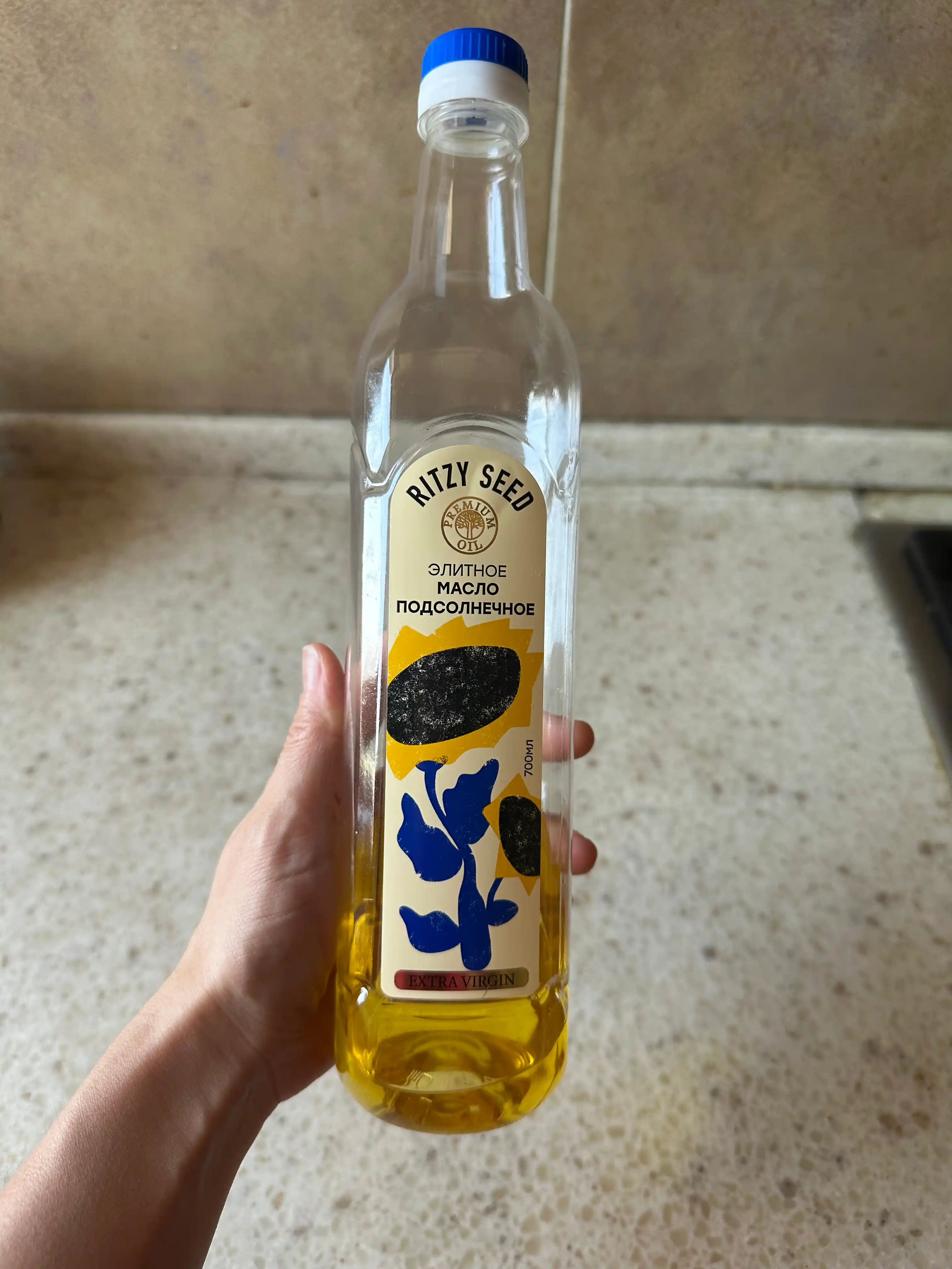 Kungaboqar yog‘i RITZY SEED sovuq siqilgan 1-press, rafinatsiyasiz, 0.7 l PET