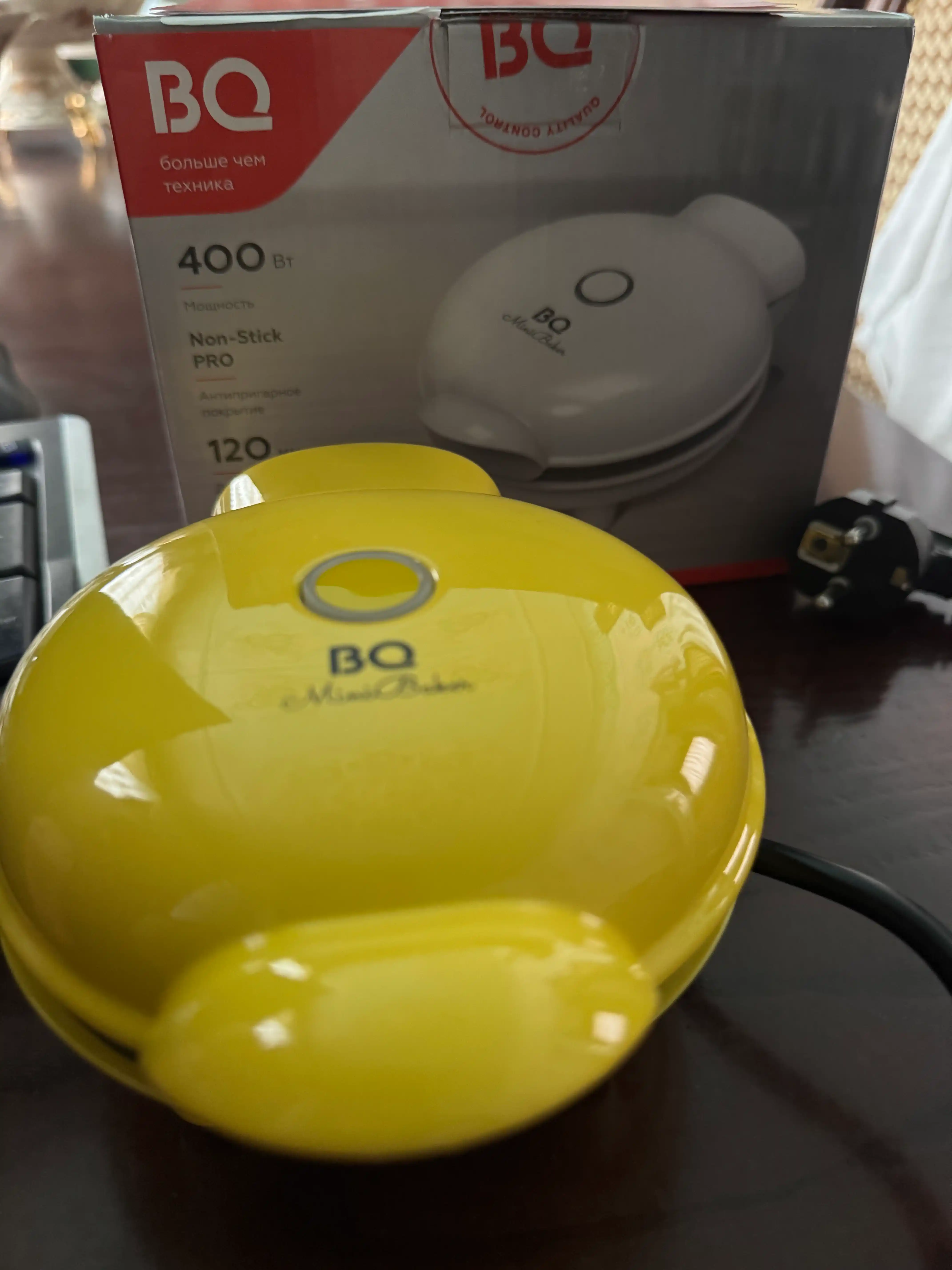 Мини-вафельница для венских вафель BQ ST2005, антипригарное покрытие Non-Stick