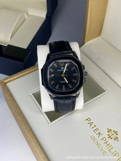 Мужские наручные часы Patek Philippe, классические часы — DUCHE-PHTK001-ЧЕРН