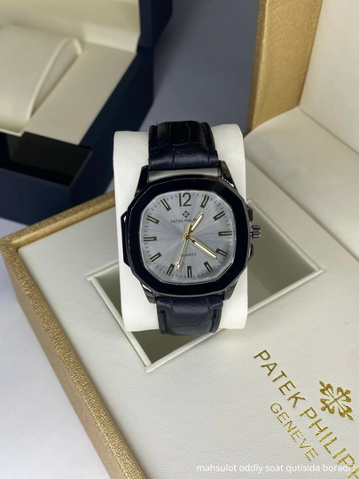 Мужские наручные часы Patek Philippe, классические часы — DUCHE-PHTK001-БЕЖМЕЛ