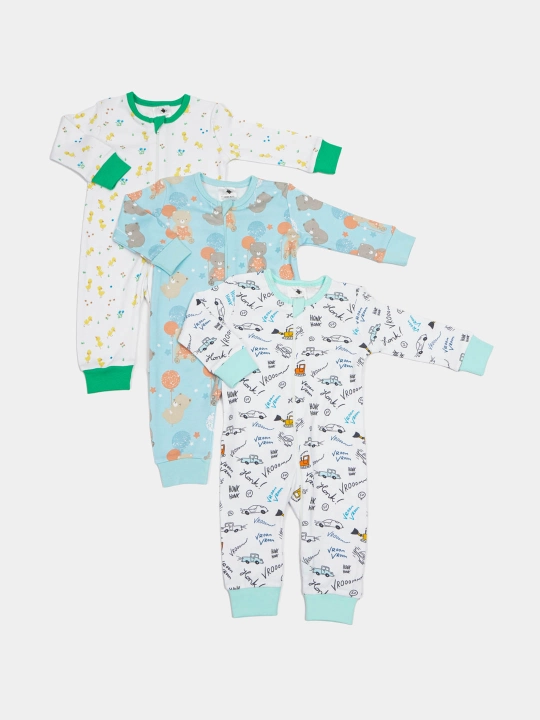 Комбинезоны для детей, PremierKids, 3 шт, 100% хлопок