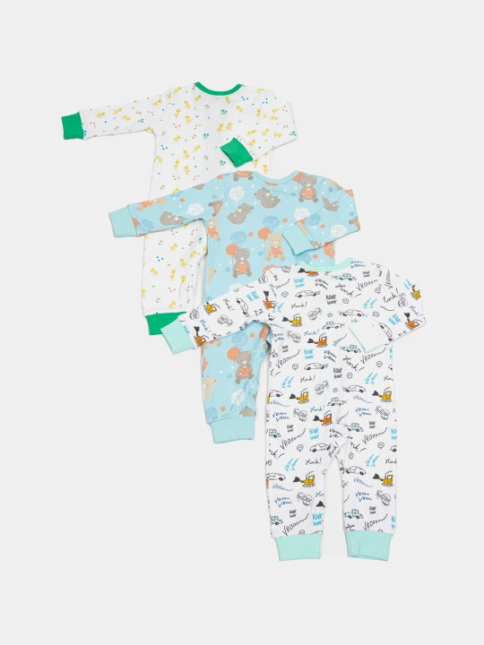 Комбинезоны для детей, PremierKids, 3 шт, 100% хлопок