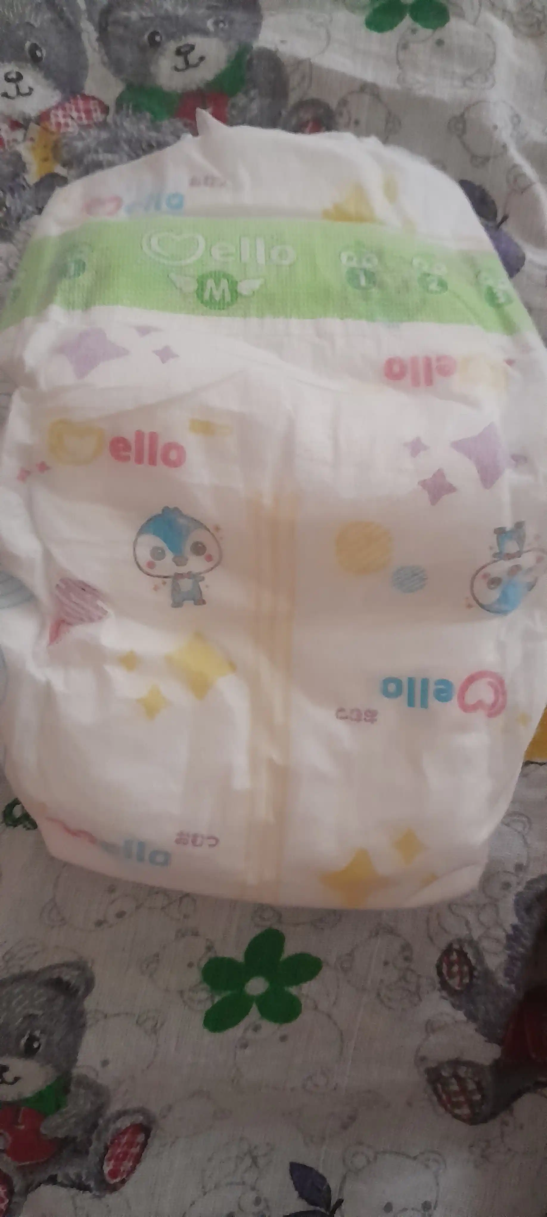 Yangi tug'ilgan chaqaloqlar uchun tagliklar MELLO,  M 6-10 kg, 62 dona
