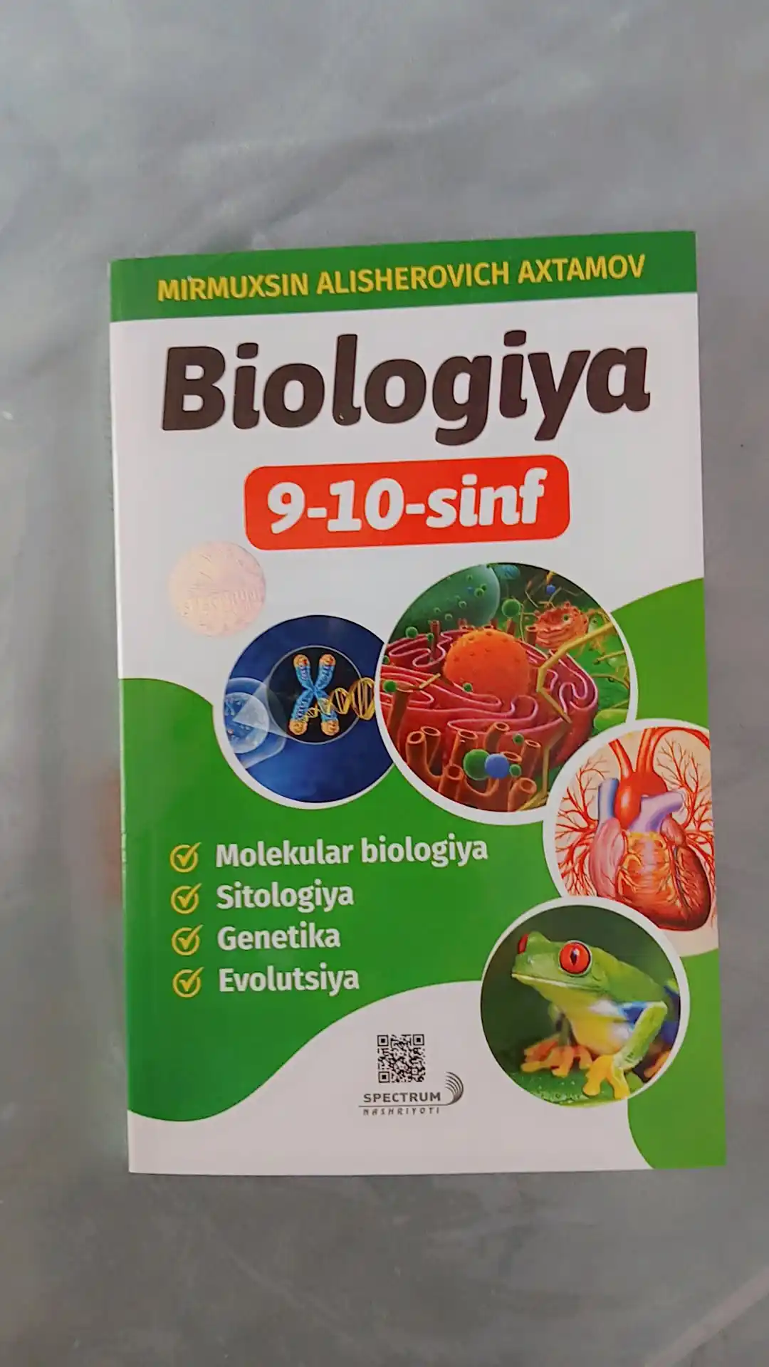 Biologiya 9-10-sinf, qo'llanma, ozbek tilida