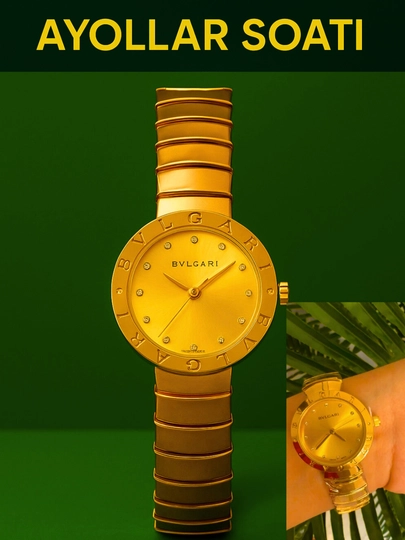 Женские наручные часы кварцевый BVLGARI современный стиль отличный вариант для подарка