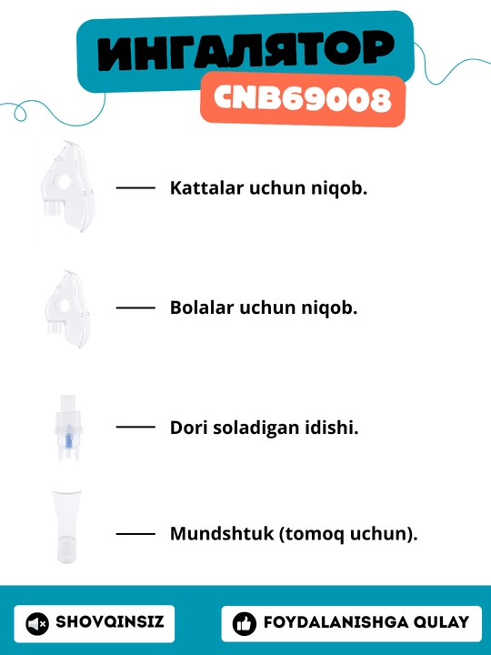 CNB‑69008 kompressorli nebulayzer ingalyator