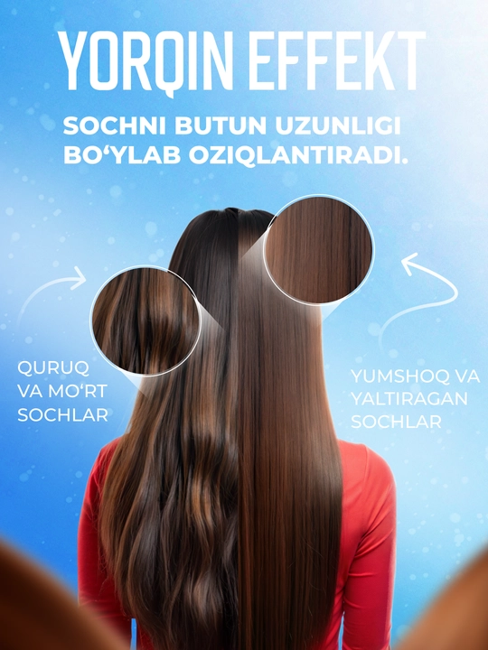 Quruq va mortlashgan, sochlarni tiklovchi sprey CONCEPT, 240ml, 17in1, himoya