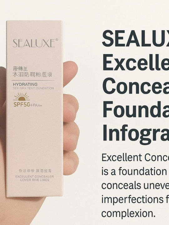 Увлажняющий тональный крем SEALUXE с SPF 50+ - 