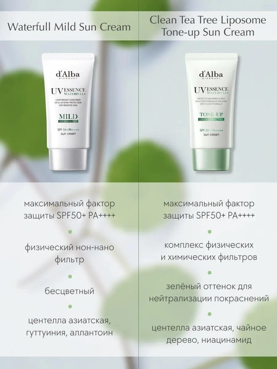 Quyoshdan himoya qiluvchi krem-essensiya SPF 50+ PA++++, sezgir teri uchun