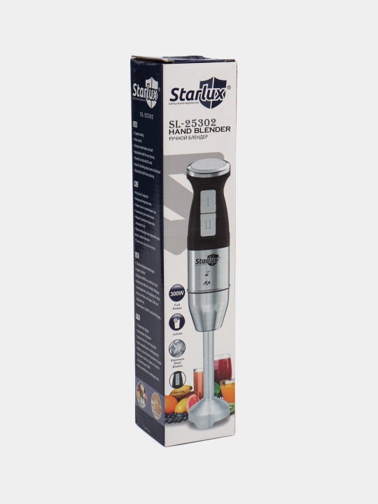 Starlux qoʻl blenderi silliq pyure, smuzi, sho‘rva va souslar tayyorlash uchun