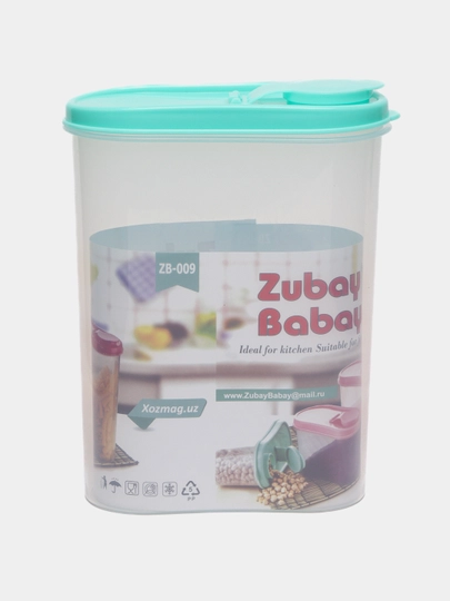 Пластиковый контейнер для хранения сыпучих продуктов