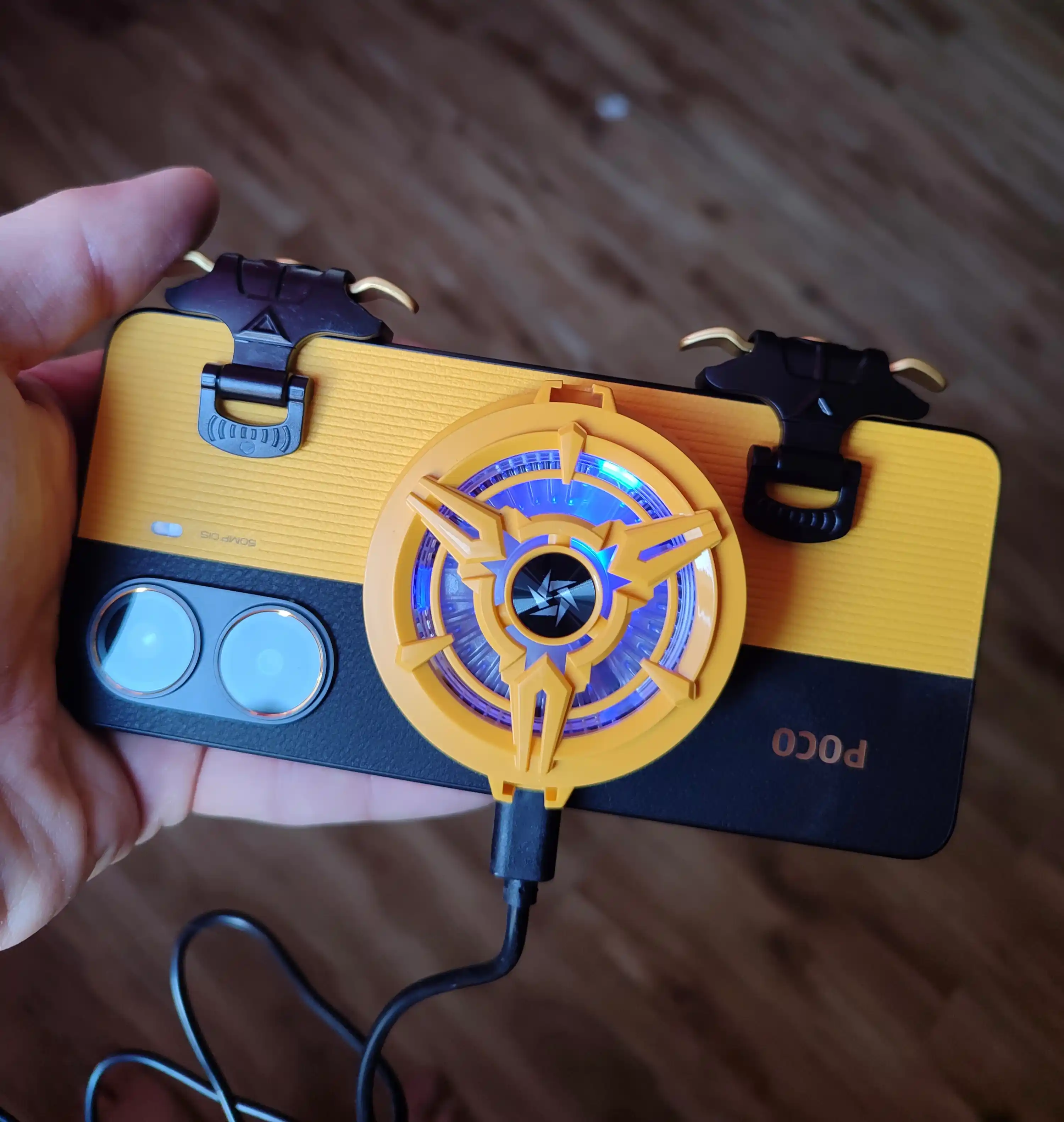 Mexanik triggerlar, pubg uchun, WB-B007 Tilla va shaffof rangda