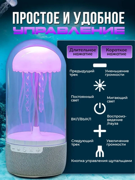 Meduza - RGB yoritilgan Bluetooth karnay