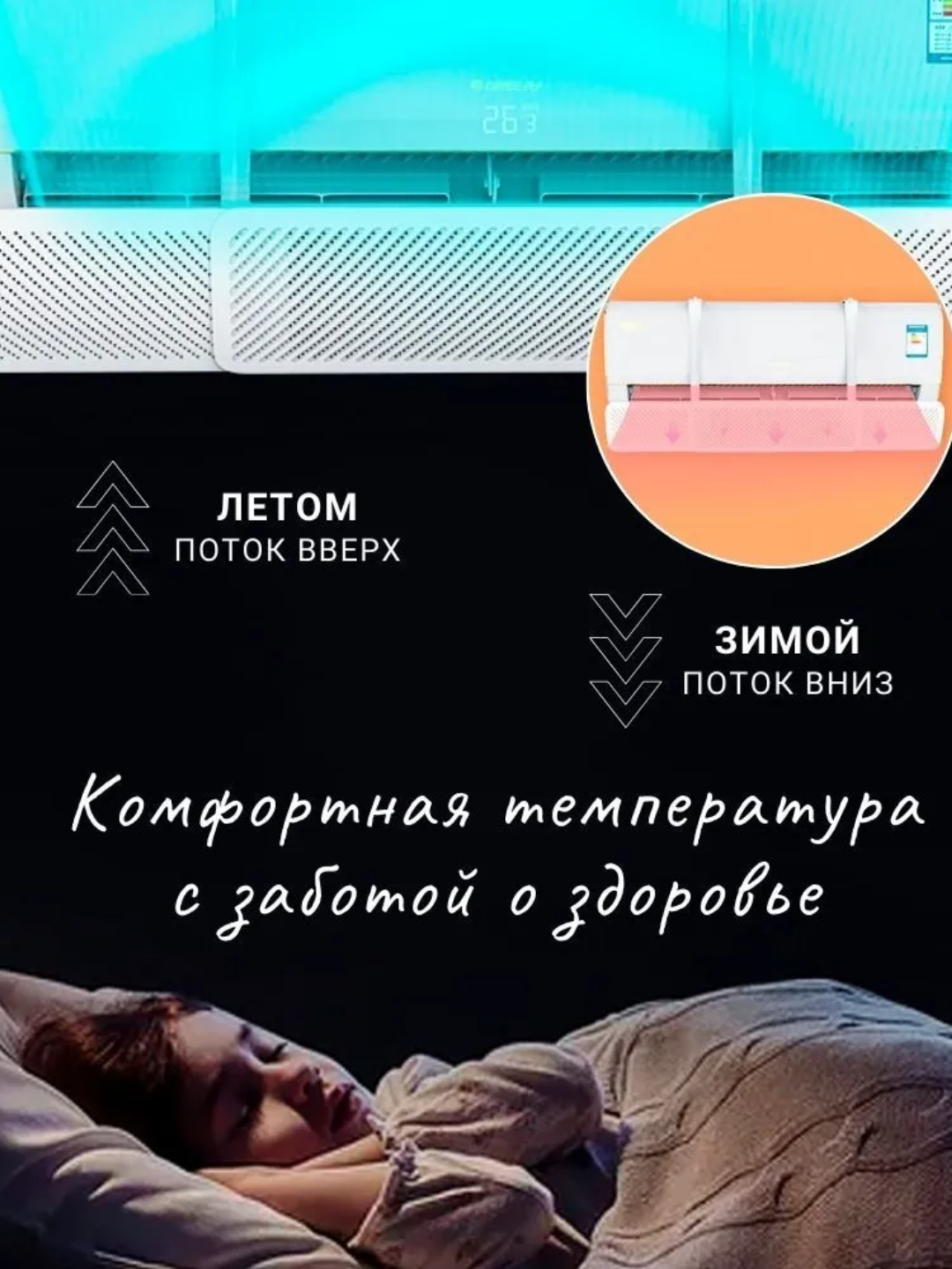 Защитный экран для кондиционеров, универсальный 9-24BTU