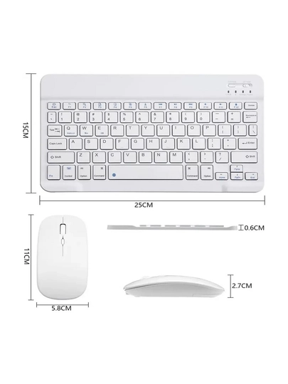 Ultra-yupqa simsiz Bluetooth klaviatura va sichqoncha to'plami Keyboard