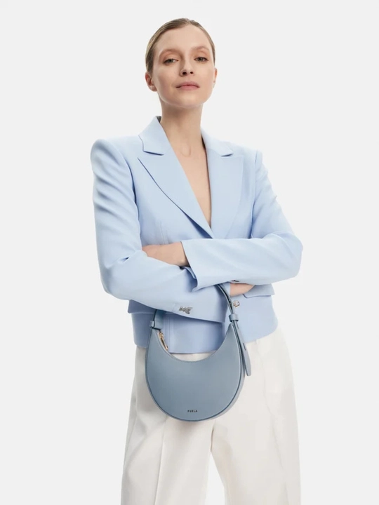 Sumka FURLA DELIZIA mini shoulder bag nuvola