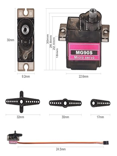 Сервопривод Tower Pro MG90S: Надежный и точный помощник для ваших проектов
