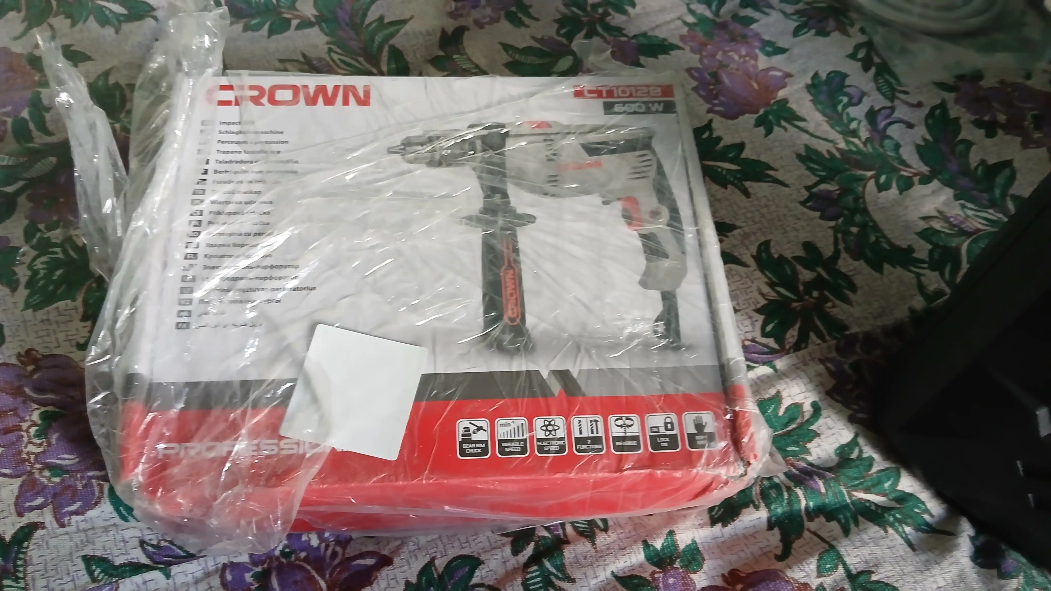 Дрель ударная CROWN CT10128, 600W