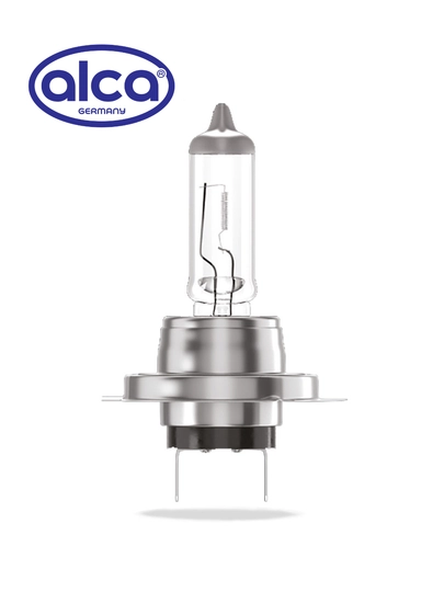 Alca H7 LongLife 12V 55W avtolampa — yaqin va uzoq yoritish uchun standart galogen chiroq