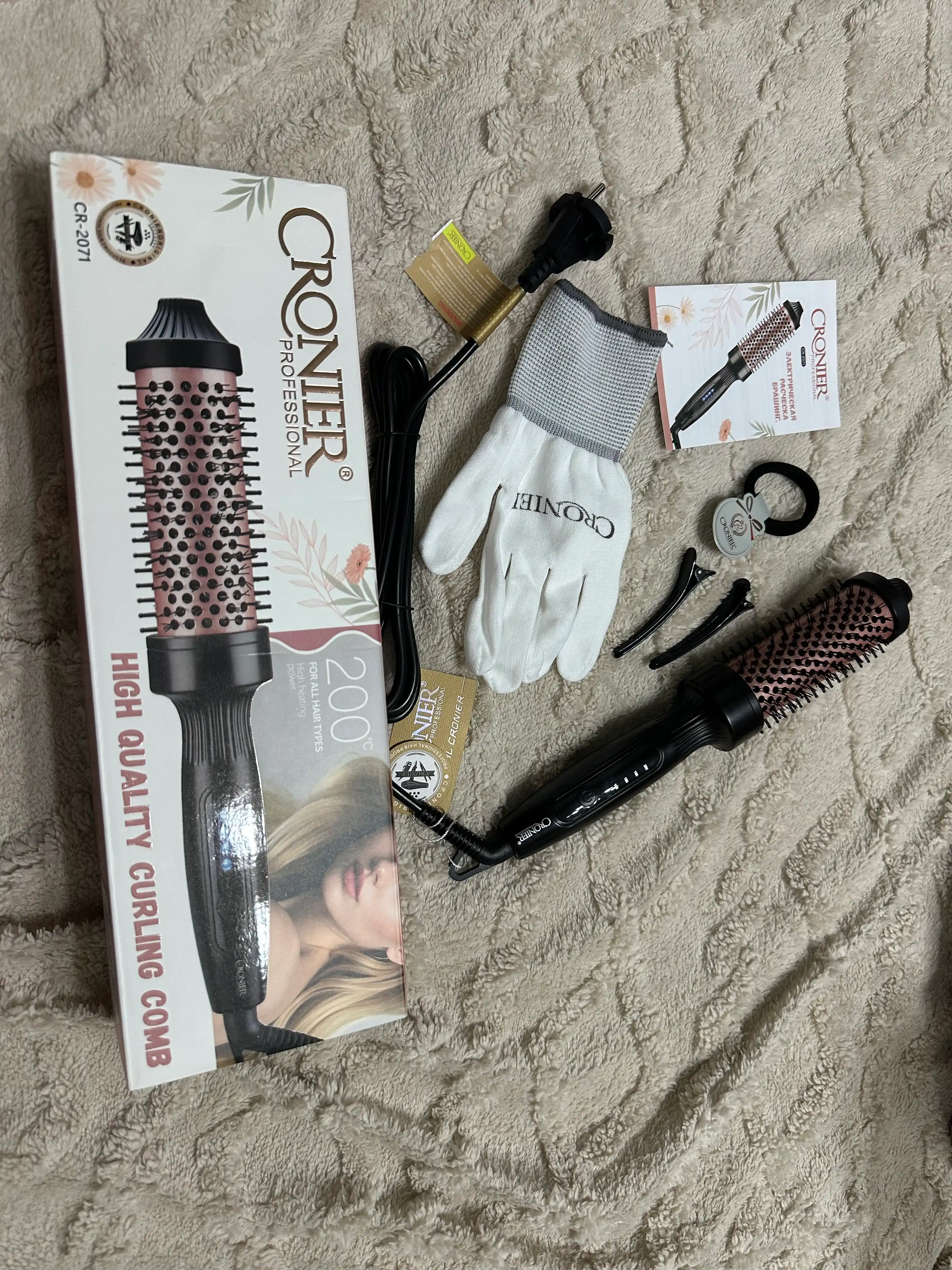 Cronier CR-2071 professional elektr brashing tarog‘i, harorat indikatori bilan