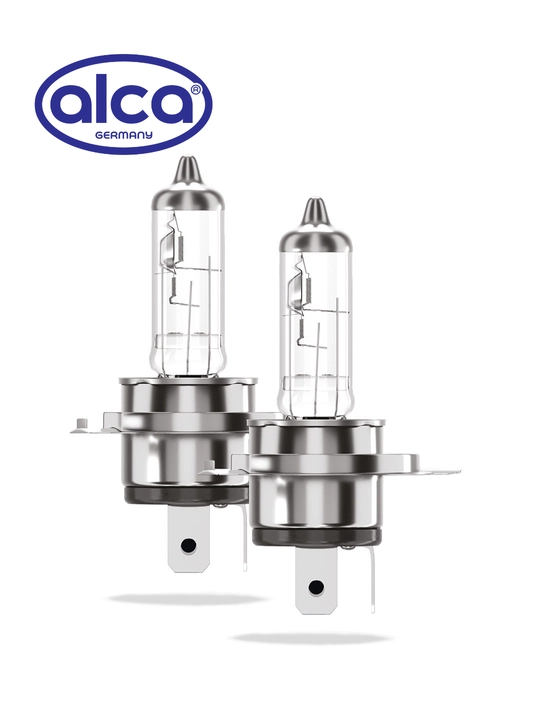 Alca H4 +100% 12V 60/55W avtolampa — standartga nisbatan 100% yorqinroq galogen nur