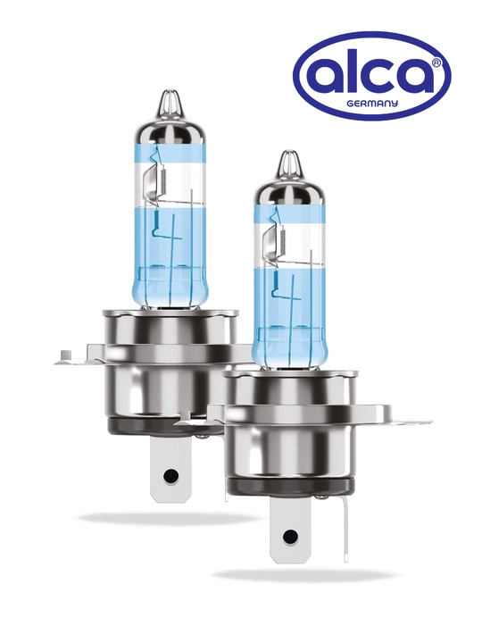 Alca H4 +200% 12V 60/55W avtolampa, 200% gacha yorqinroq galogen nur