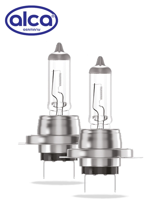 Alca H7 +100% 12V 55W avtolampa  yorqinligi oshirilgan galogen chiroq