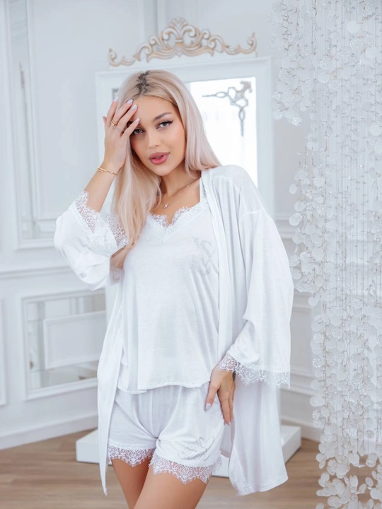 Pijama, ayollar kiyimi, uy liboslari, tungi kiyim ,pijamalar 4 donali