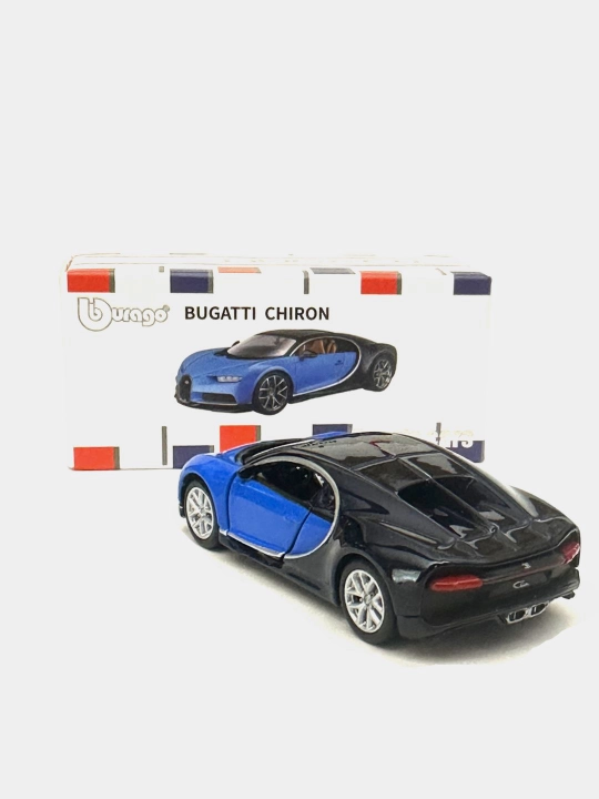 BBURAGO 1/64 kolleksiya o'yinchoq moshinasi: Mers, ZEEKR, NISSAN, BUGATTI, FORD