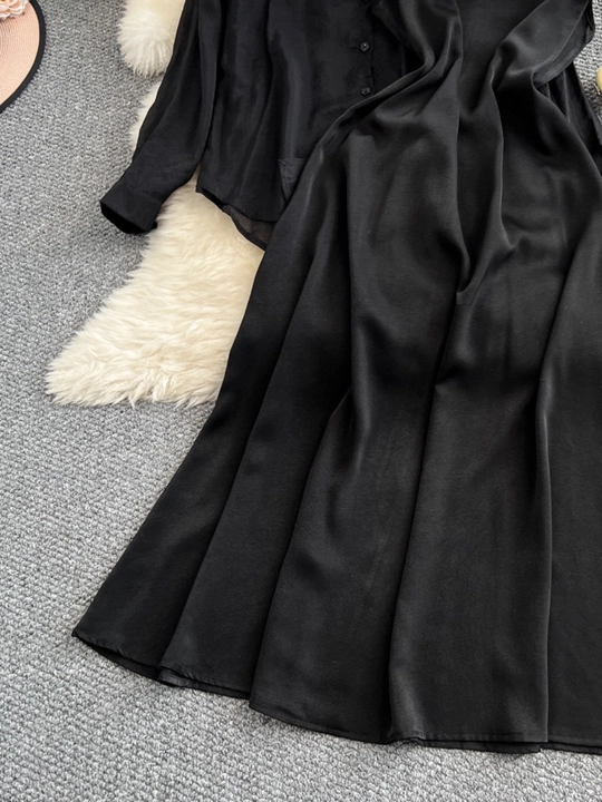 Платье сарафан с рубашкой, женский костюм  — EllyFashion