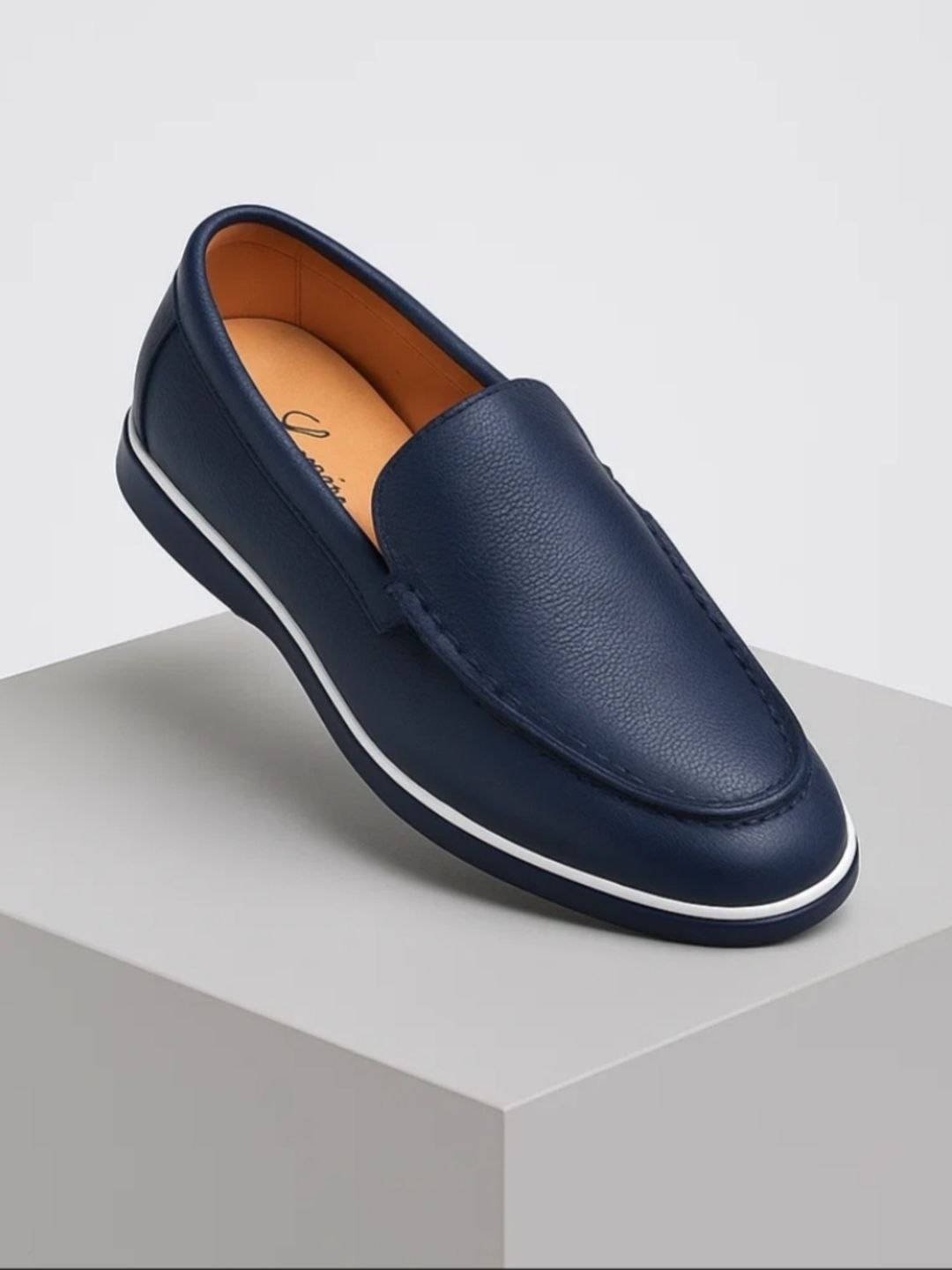 Мужские мокасины, кожа и замша, размер 39-43, Loro Piana - 