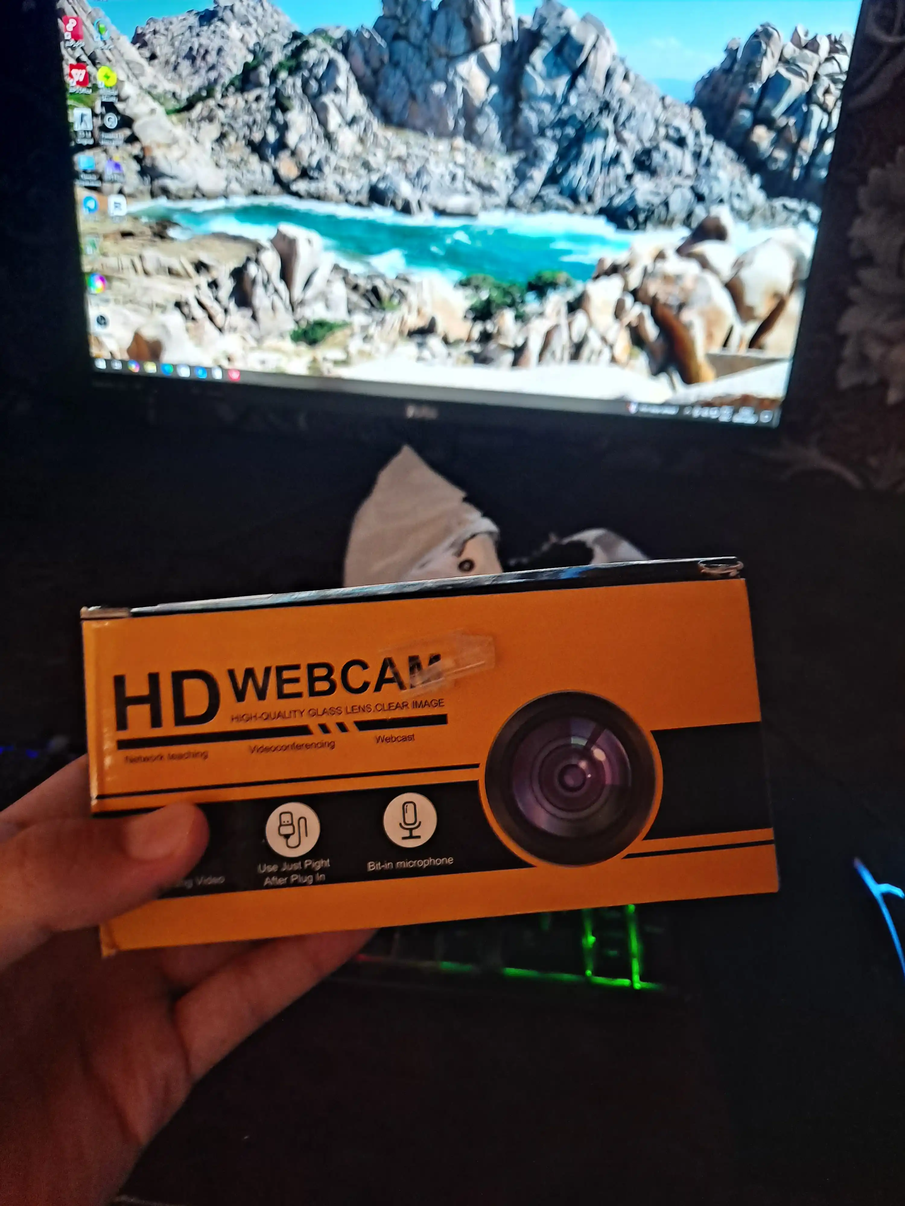 Kompyuter va noutbuk uchun veb-kamera, 1 oy kafolati bilan USB veb-kamera, 2K, Full HD