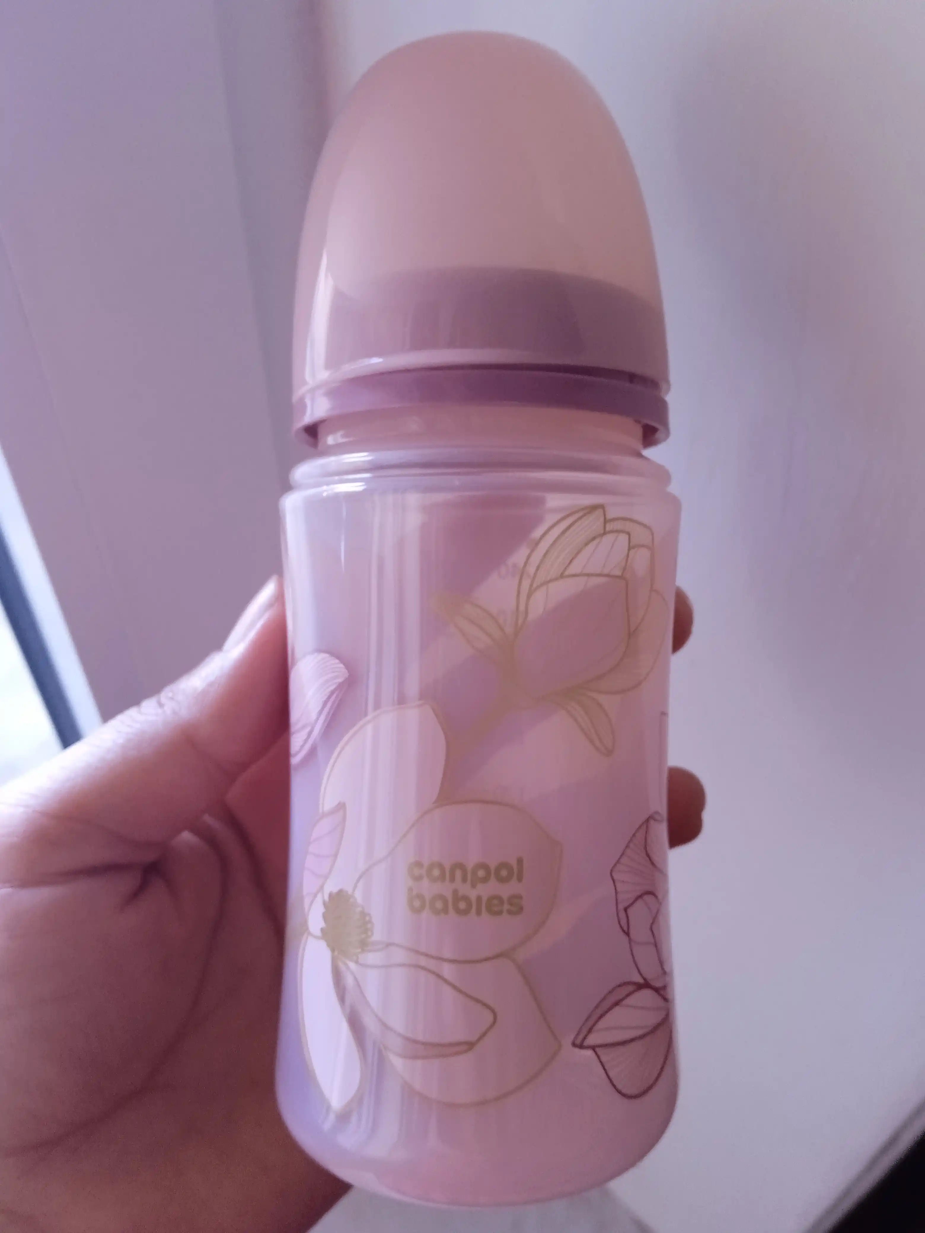 Kolikaga qarshi keng og'izli butilka Easy Start-GOLD, 240 ml, PP