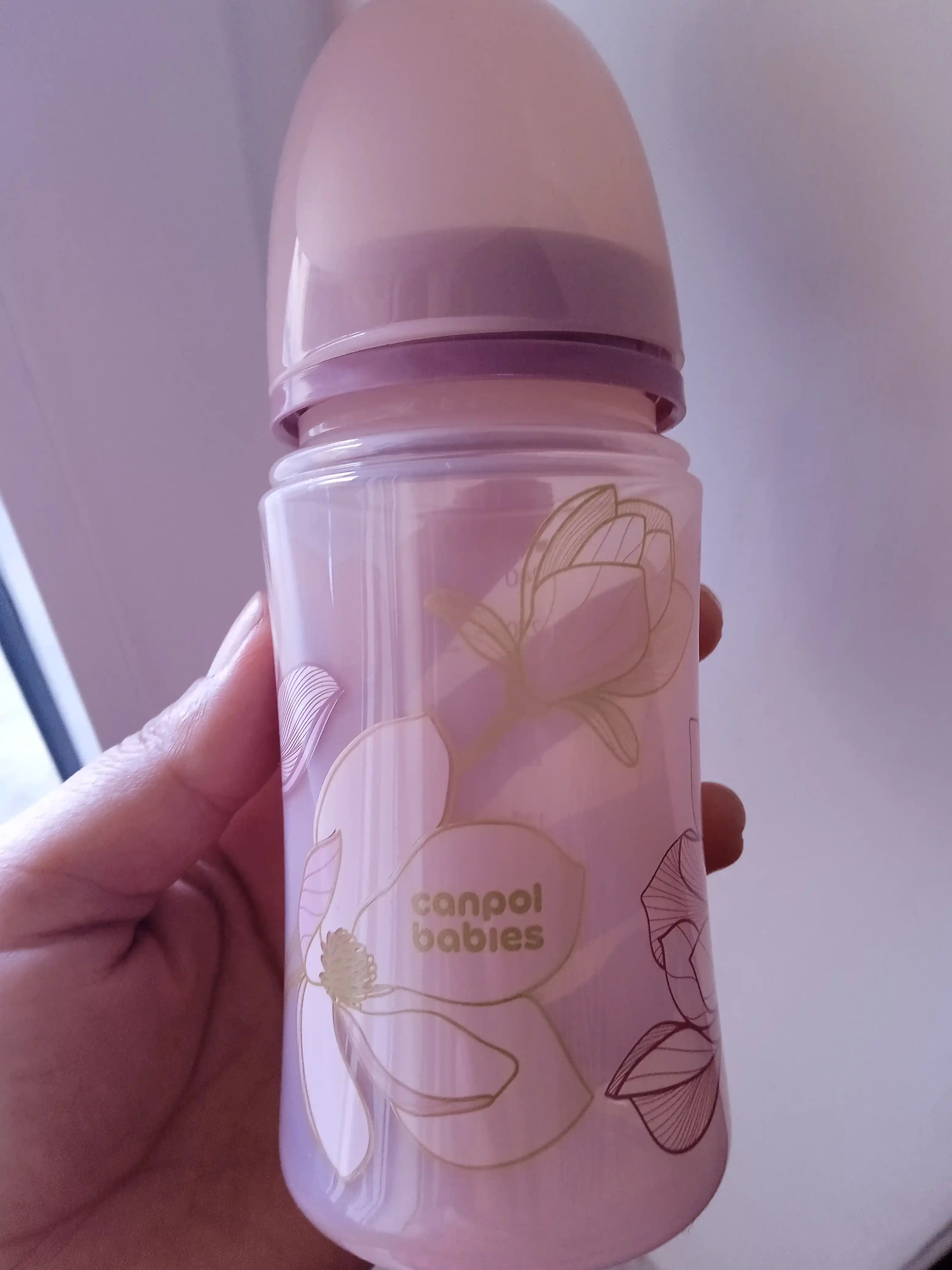 Kolikaga qarshi keng og'izli butilka Easy Start-GOLD, 240 ml, PP